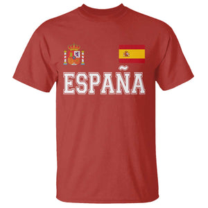 Spain Espana T Shirt Vintage Spanish Flag Royal Crest Graphic