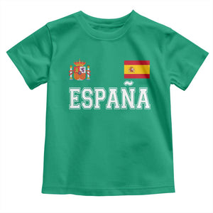 Spain Espana Toddler T Shirt Vintage Spanish Flag Royal Crest Graphic