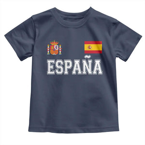 Spain Espana Toddler T Shirt Vintage Spanish Flag Royal Crest Graphic