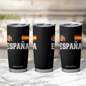 Spain Espana Tumbler Cup Vintage Spanish Flag Royal Crest Graphic