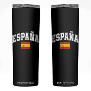 España Vintage Spanish Flag Pride Graphic Skinny Tumbler