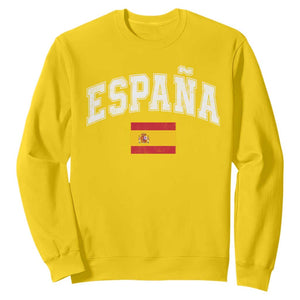 España Vintage Spanish Flag Pride Graphic Sweatshirt
