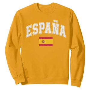 España Vintage Spanish Flag Pride Graphic Sweatshirt