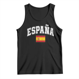 España Vintage Spanish Flag Pride Graphic Tank Top