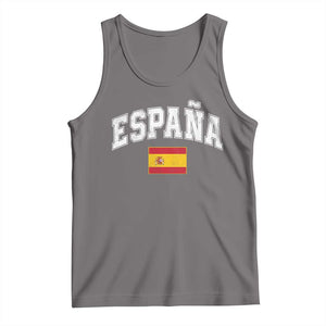 España Vintage Spanish Flag Pride Graphic Tank Top