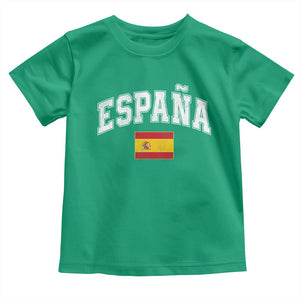 España Vintage Spanish Flag Pride Graphic Toddler T Shirt