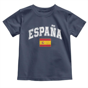 España Vintage Spanish Flag Pride Graphic Toddler T Shirt