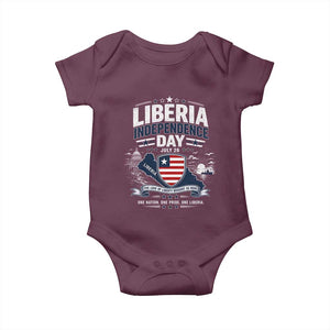 Liberia Independence Day July 26 Patriotic Pride Baby Onesie