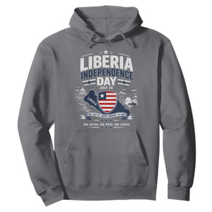 Liberia Independence Day July 26 Patriotic Pride Hoodie