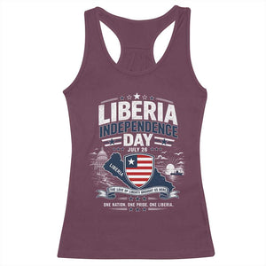 Liberia Independence Day July 26 Patriotic Pride Racerback Tank Top
