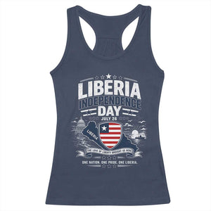 Liberia Independence Day July 26 Patriotic Pride Racerback Tank Top