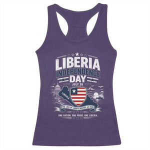Liberia Independence Day July 26 Patriotic Pride Racerback Tank Top