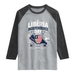 Liberia Independence Day July 26 Patriotic Pride Raglan Shirt