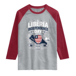 Liberia Independence Day July 26 Patriotic Pride Raglan Shirt