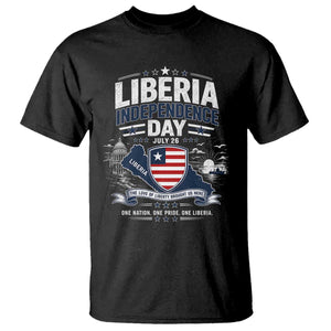 Liberia Independence Day July 26 Patriotic Pride T Shirt