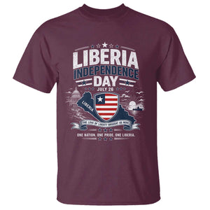 Liberia Independence Day July 26 Patriotic Pride T Shirt