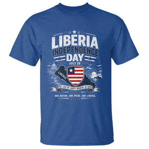 Liberia Independence Day July 26 Patriotic Pride T Shirt