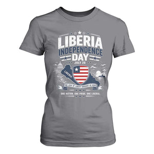 Liberia Independence Day July 26 Patriotic Pride T Shirt For Women
