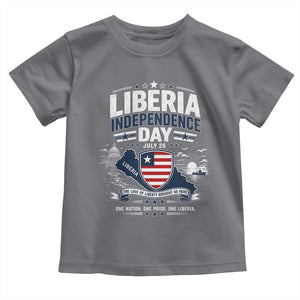 Liberia Independence Day July 26 Patriotic Pride Toddler T Shirt