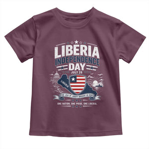 Liberia Independence Day July 26 Patriotic Pride Toddler T Shirt