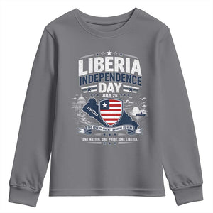 Liberia Independence Day July 26 Patriotic Pride Youth Sweatshirt