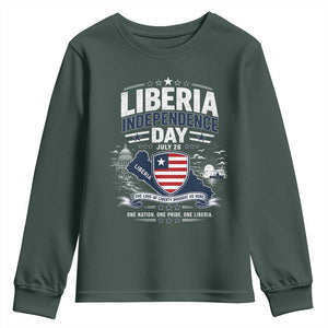 Liberia Independence Day July 26 Patriotic Pride Youth Sweatshirt