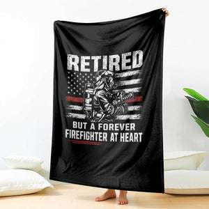 Retired Firefighter Throw Blanket Fireman Pride 911 Rescue Retirement Gift