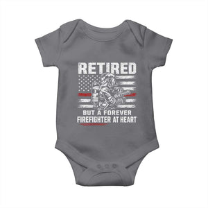 Retired Firefighter Baby Onesie Fireman Pride 911 Rescue Retirement Gift