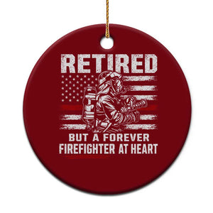 Retired Firefighter Ceramic Ornament Fireman Pride 911 Rescue Retirement Gift
