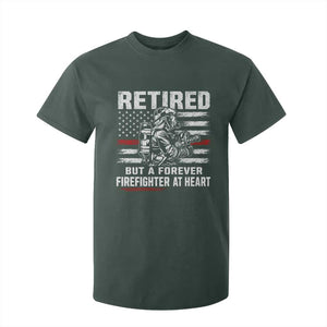 Retired Firefighter T Shirt For Kid Fireman Pride 911 Rescue Retirement Gift TS10 Dark Forest Green Print Your Wear