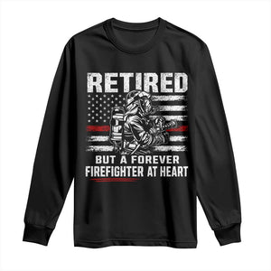 Retired Firefighter Long Sleeve Shirt Fireman Pride 911 Rescue Retirement Gift