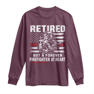 Retired Firefighter Long Sleeve Shirt Fireman Pride 911 Rescue Retirement Gift