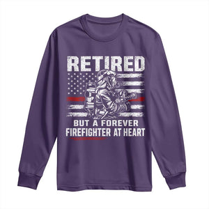 Retired Firefighter Long Sleeve Shirt Fireman Pride 911 Rescue Retirement Gift