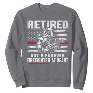 Retired Firefighter Sweatshirt Fireman Pride 911 Rescue Retirement Gift