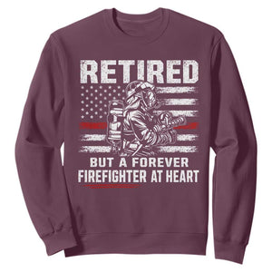Retired Firefighter Sweatshirt Fireman Pride 911 Rescue Retirement Gift