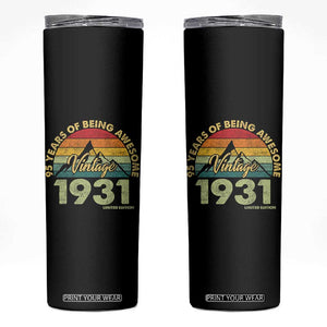 95th Birthday Skinny Tumbler Vintage 1931 Limited Edition 95 Year Old Gift