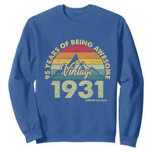 95th Birthday Sweatshirt Vintage 1931 Limited Edition 95 Year Old Gift