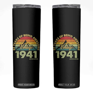 85th Birthday Skinny Tumbler Vintage 1941 Limited Edition 85 Year Old Gift