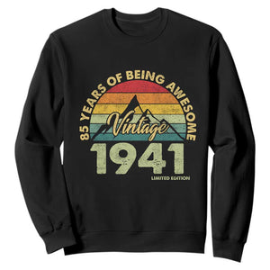 85th Birthday Sweatshirt Vintage 1941 Limited Edition 85 Year Old Gift