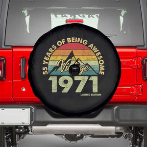 55th Birthday Spare Tire Cover Vintage 1971 Limited Edition 55 Year Old Gift