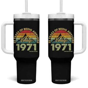 55th Birthday Tumbler With Handle Vintage 1971 Limited Edition 55 Year Old Gift