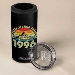 30th Birthday 4 in 1 Can Cooler Tumbler Vintage 1996 Limited Edition 30 Year Old Gift
