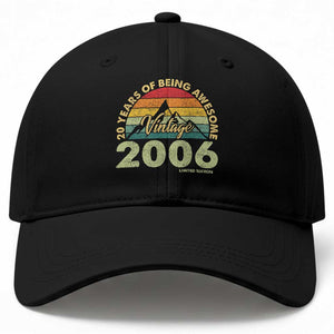 20th Birthday Baseball Cap Vintage 2006 Limited Edition 20 Year Old Gift