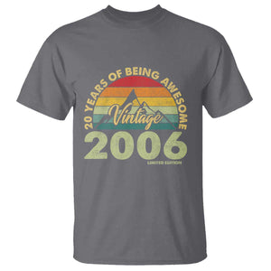 20th Birthday T Shirt Vintage 2006 Limited Edition 20 Year Old Gift