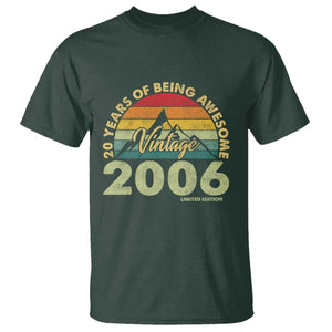 20th Birthday T Shirt Vintage 2006 Limited Edition 20 Year Old Gift