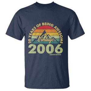 20th Birthday T Shirt Vintage 2006 Limited Edition 20 Year Old Gift