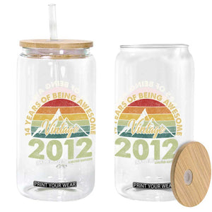14th Birthday Glass Can Vintage 2012 Limited Edition 14 Year Old Gift