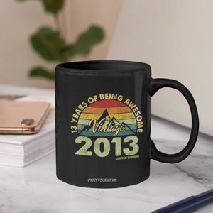 13th Birthday Coffee Mug Vintage 2013 Limited Edition 13 Year Old Gift