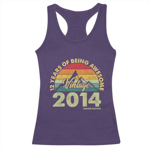 12th Birthday Racerback Tank Top Vintage 2014 Limited Edition 12 Year Old Gift