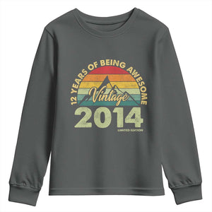 12th Birthday Youth Sweatshirt Vintage 2014 Limited Edition 12 Year Old Gift